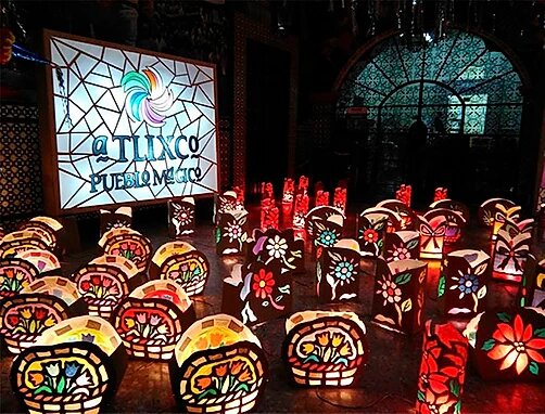 Villa Iluminada, el gran colorido de la Navidad en Atlixco, Puebla
